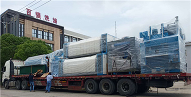 6月27、28日 百強洗滌龍等洗滌設備發貨四川