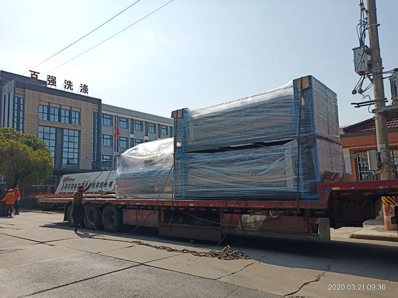 喜報！國內疫情得到有效控制 百強洗滌設備連續三天發貨